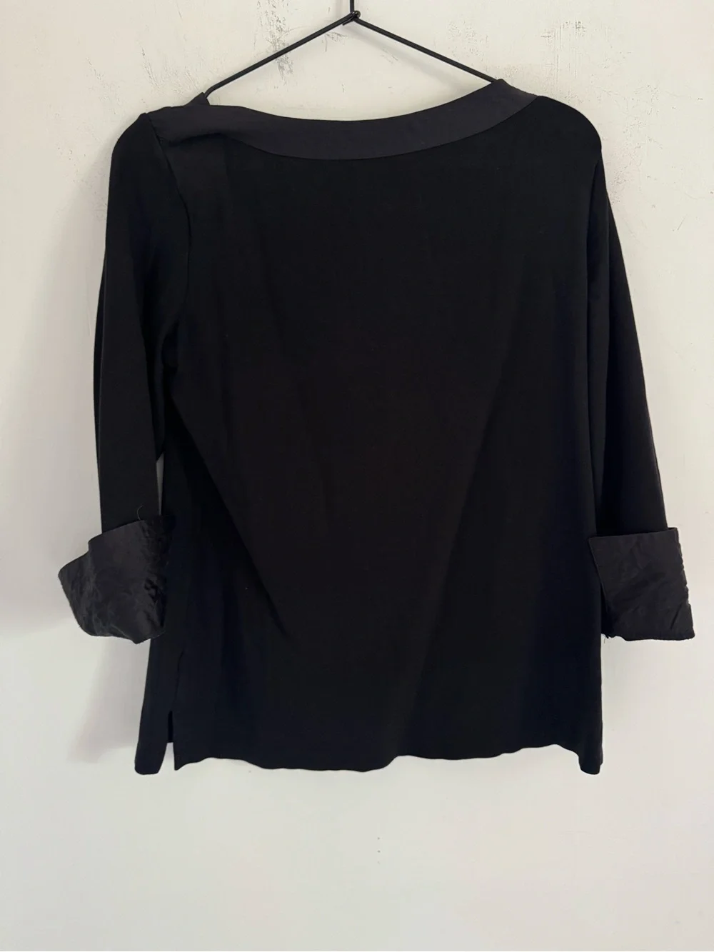 Chanel Uniform Black CC Sleeve Blouse M
